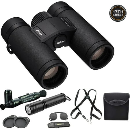 Nikon Monarch M7 8x30 Binocular With Lens Pen Vortex Harness & Flashlight Kit