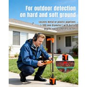 PQWT Water Leak Detector, Wall/Outdoor Underground Water Leak Detector with High-Precision Sensor Carry Case 5m Depth - L3000