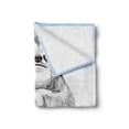 thumbnail image 2 of Sloth Soft Flannel Fleece Throw Blanket, Romantic Sloth Falling in Love Different Heart Valentines Day Art, Cozy Plush for Indoor and Outdoor Use, 70" x 90", Pink Pale Blue Black, by Ambesonne, 2 of 6