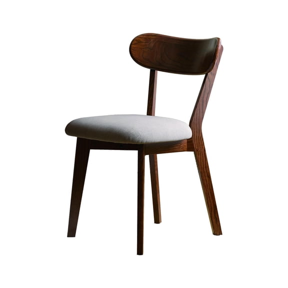 Dining Chairs Walnut Color Dining Chair Wooden FAS Grade Oak Natural Wood Made in North America Dirt-free Wood Chair Solid Chair Table Chair Wooden Living Room Chair Simple And Natural 47.5 * 55.5 *