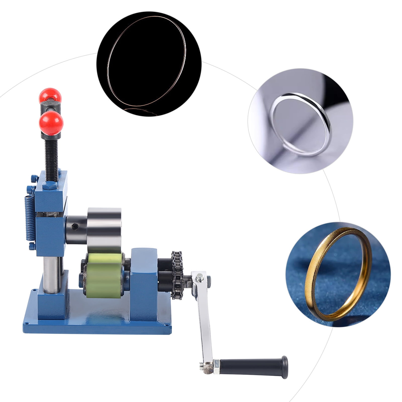 Hand Crank Ring Bracelet Bending Machine, Jewelry Bending Machine, Ring and Bracelet Press Bending Machine (7.09*9.45 in)
