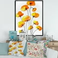 thumbnail image 2 of Designart 'Country Yellow Flowers On White' Traditional Framed Canvas Wall Art Print, 2 of 5