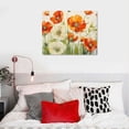 thumbnail image 4 of Nawypu  Flower Framed Artwork Orange Poppies Picture Elegant Flowal Canvas Wall Art 1, 4 of 4