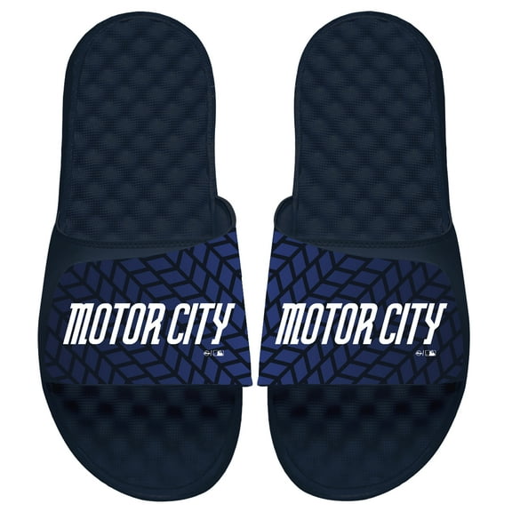 Unisex ISlide  Navy Detroit Tigers 2024 City Connect Slide Sandals