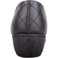 thumbnail image 3 of Womens Slip On Faux Leather Quilted Diamond Patterned School Work Dolly Shoes - Black - US 5, 3 of 7