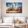 thumbnail image 2 of Elephant Stock Gran Via Light Trails Wall Art - Horizontal Canvas Wall Art - Living Room Wall Decor - City Canvas - Gray And Blue Decor - 45" x 30", 2 of 8