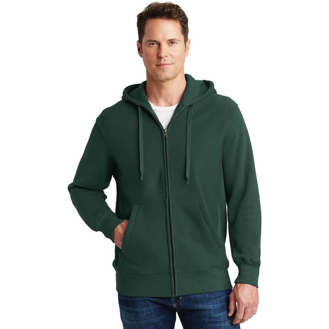 Sport-Tek Sweat à Capuche Zippé Intégral Super Lourd. F282 S Vert Foncé