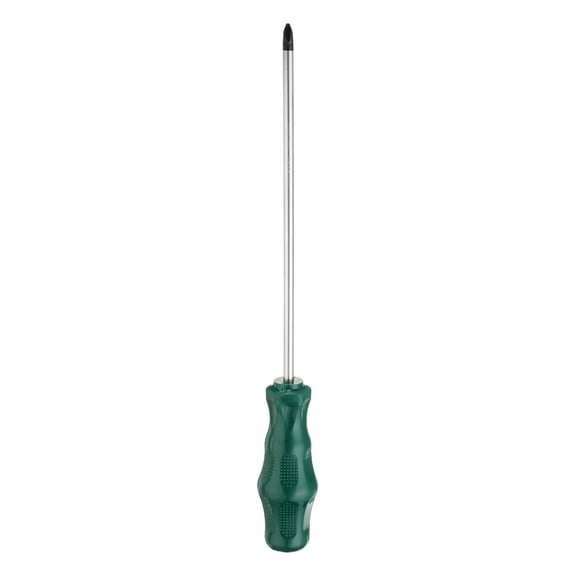Uxcell PH2 Phillips Screwdriver #2 11.8" Magnetic Screwdriver CR-V with Ergonomic Handle for Repairing, Green