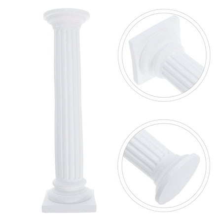 LOLIPPYY Artistic Roman Column White Plaster Display Ornament 1Set
