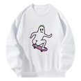 thumbnail image 2 of Sudadera con cuello redondo para mujer, Tops de manga larga, sudadera con cuello redondo para desplazamientos, viajes, deportes de primavera, Camping XL, 2 of 10