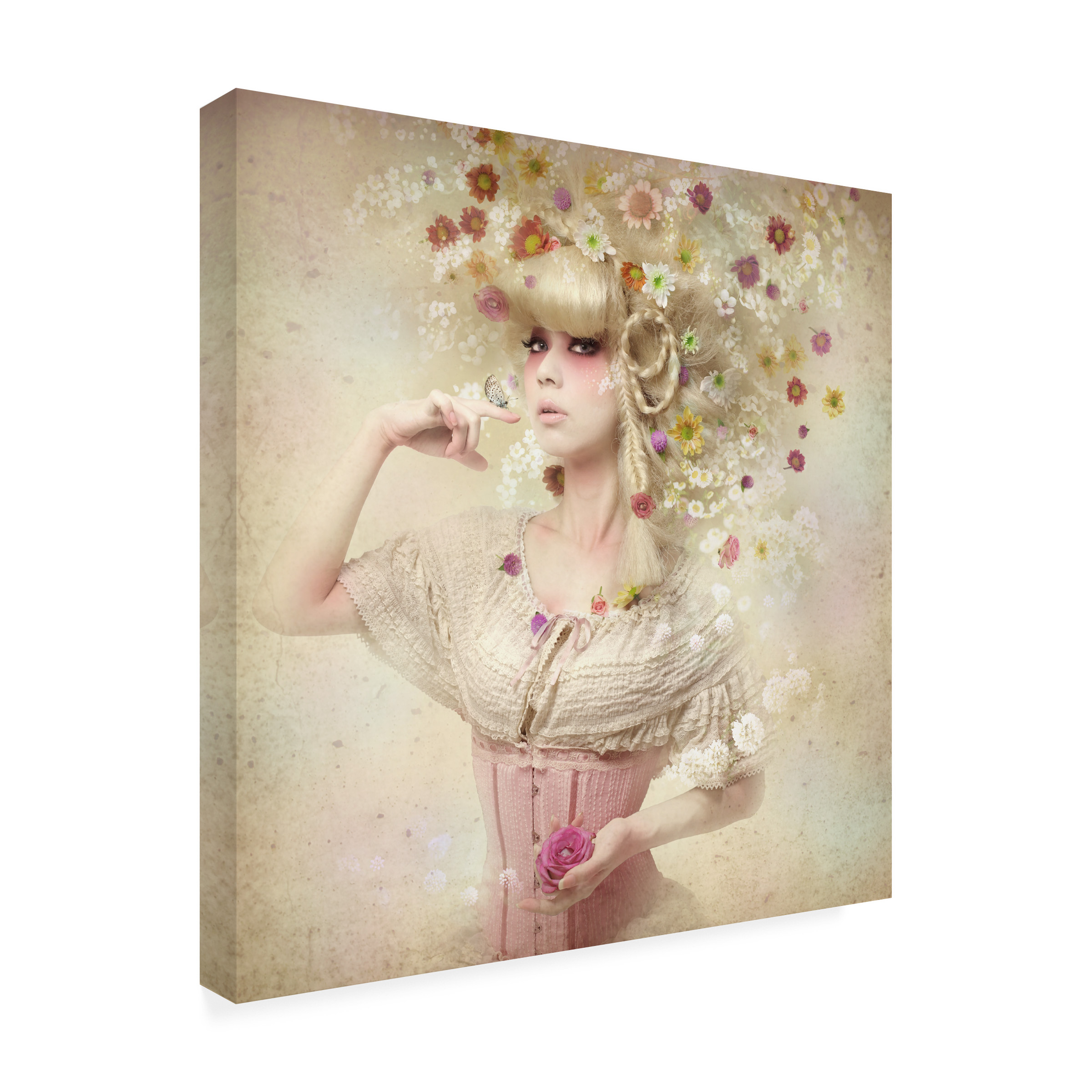 Kiyo Murakami 'Girl Of The Flower Garden' Canvas Art