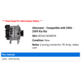 thumbnail image 2 of Alternator - Compatible with 2006 - 2009 Kia Rio 2007 2008, 2 of 2
