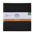 thumbnail image 6 of Mainstays Basic Value Microfiber Bed Sheet Set, Queen, Black, 4 Piece, 6 of 9
