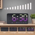 thumbnail image 4 of Unique Bargains Digital Dual Alarm Clock Dimmable Wall Clocks Red, 4 of 6