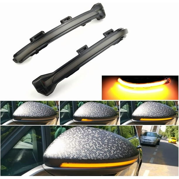 Luz LED dinámica de señal de giro para espejo retrovisor, repuesto para VW Golf Mk7 7.5 7 Gti R GTD