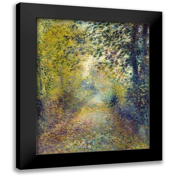 Renoir, Pierre-Auguste 12x14 Black Modern Framed Museum Art Print Titled - In the Woods