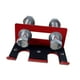 thumbnail image 2 of Soporte para barra de sentadillas, soporte vertical para barra de gimnasio, ahorra espacio. Rojo, 2 of 9