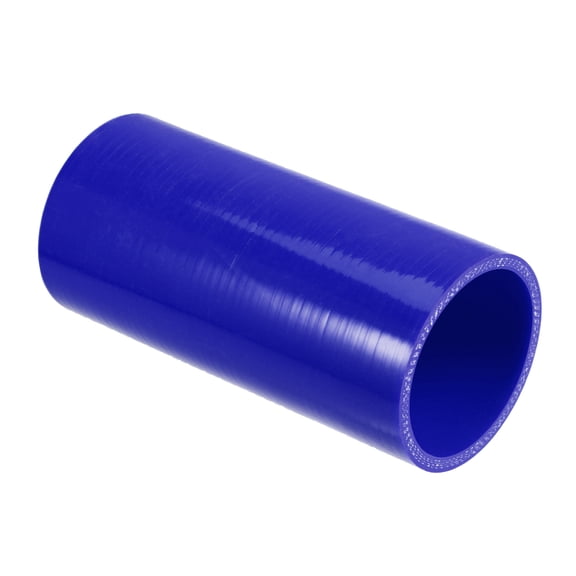 Unique Bargains 2.5" ID 6" Length 4-Ply Reinforced High Temp Straight Coupler Silicone Reducer Hose Blue for Car