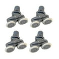 thumbnail image 3 of 4PCS Shower Door Rollers Sliding Door Double Wheel Pulley Set for Bathroom Glass Door Nylon ABS 23mm 25mm 27mm25mm, 3 of 5