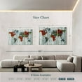 thumbnail image 4 of Elephant Stock Artisanal World Map Wall Art - Horizontal Multi Panel Canvas - Living Room Wall Decor - Map Multi Panel - Red And Green Decor - 65" x 42", 4 of 8