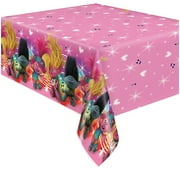 Angle View: Fun Express DreamWorks Trolls Band Together Disposable Rectangle Plastic Tablecloth, 54" x 84"