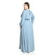 thumbnail image 3 of Vestido elegante de manga larga Roman Fashion /Tallas Extras, 2009 (Azul claro) azul 42, 3 of 5
