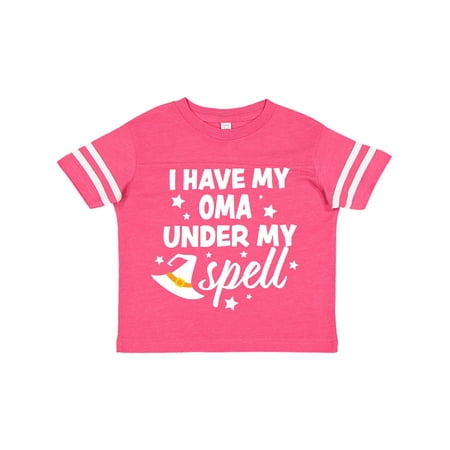 

Inktastic I Have My Oma Under My Spell with Cute Witch Hat Gift Toddler Boy or Toddler Girl T-Shirt