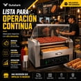 thumbnail image 4 of Maquina Hot Dogs Compartimiento Pan 16 Salchichas 9 Rodillos, 4 of 6