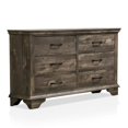 thumbnail image 4 of FOA Gafin 6pc Gray Wood Bedroom Set-Cal King+2 Nightstands+Chest+Dresser+Mirror, 4 of 15