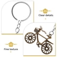 thumbnail image 3 of STOBOK 2Pcs Multi Color Vintage Bicycle Keychain Decorative Pendant for Bags Backpacks and Keyrings, 3 of 8