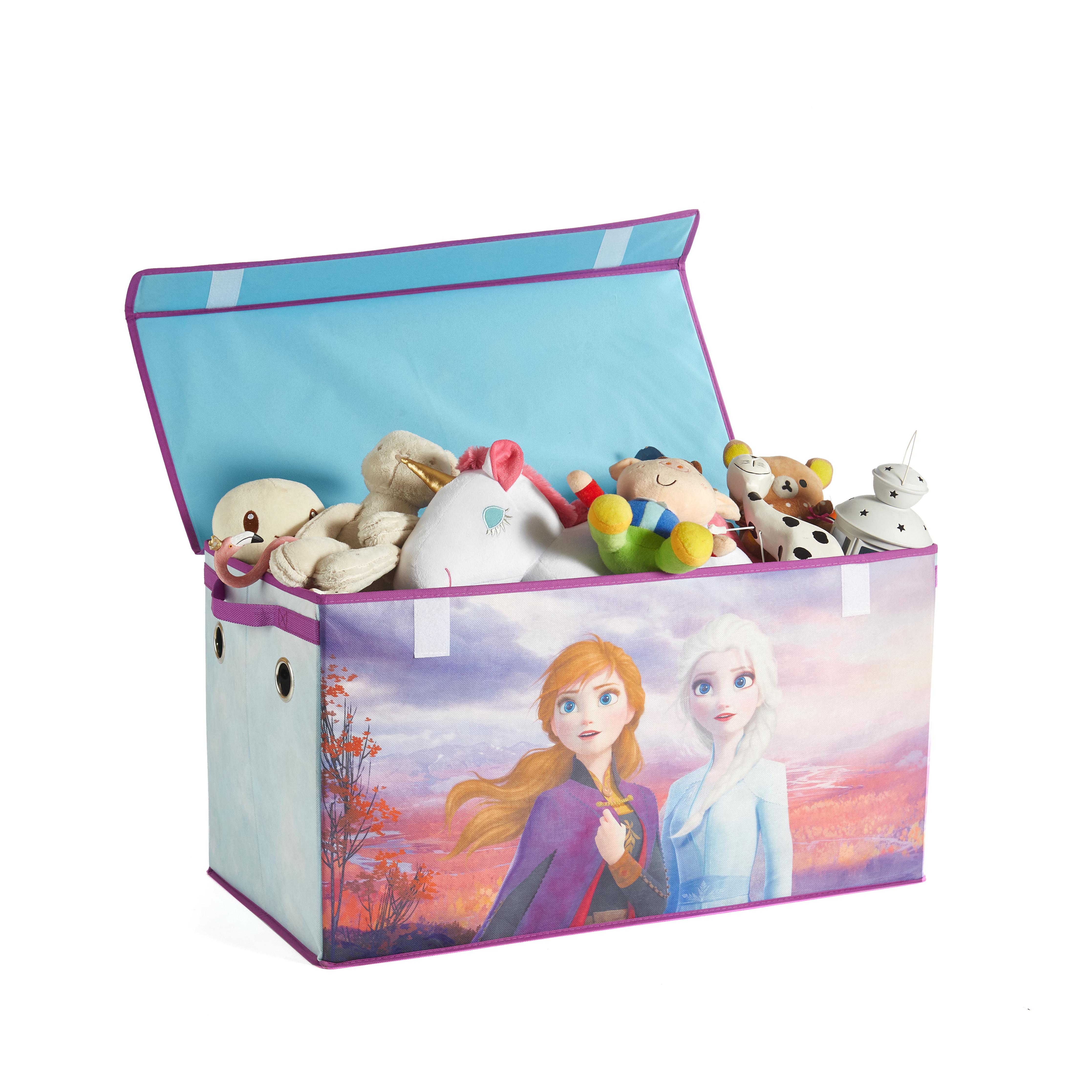 Disney Frozen 2 Kids Anna and Elsa Whole Room Solution Toy Storage Set - Walmart Exclusive (1 Trunk, 1 Hamper, 2 Pack Storage Cubes) - image 3 of 10