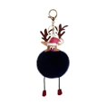 thumbnail image 2 of Christmas Elk Keychain Backpack Decoration Plush Toy Pendant Key Chain Animal Doll Keyring Ball Pendant Exquisite Elk Keychain Decoration, 2 of 9