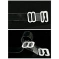 thumbnail image 4 of INSPIRE CHIC1Pair Non-Slip Clear Bra Straps Replacement Invisible Transparent Bra Shoulder Straps Clear-White Buckle Width: 2.0cm/ 3/4", 4 of 5