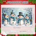 thumbnail image 2 of Snowman Design Snowman Banner Plaid Scarf Winter Display Pine Branch Red Berries Christmas Backdrop for Christmas Party Home Decoration Holiday Gathering, 2 of 9