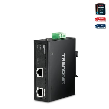 UPC: 0710931160437 | TRENDnet TI-IG30 Hardened Industrial Gigabit PoE+ Injector