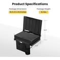 thumbnail image 6 of Portable Stadium Seat for Bleachers with Back Support, Folding Bleacher Chair with Cup Holder and Shoulder Strap, 6 of 8