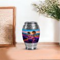 thumbnail image 7 of JAGASY Lavender Grass Human Urn for Ashes - Decorative Landscape Urns for Men & Women - Small Sunrise Urn for Grandmother - Keepsake Memorial Blue Urns for Funeral - 3 Inch, 7 of 7
