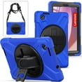 thumbnail image 7 of XYX Case for Lenovo Tab M8 4th Gen 8.0 inch 2023 Release TB-300FU with 360 Degree Rotating, Hand Strap, Shoulder Strap, Blue, 7 of 7