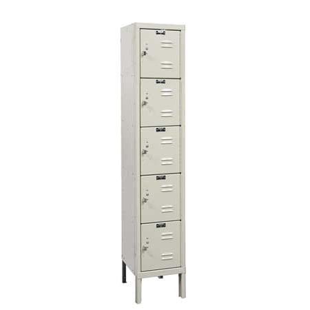 HALLOWELL U1226-5A-PT Box Locker, 12 In. W, 12 In. D, 66 In.