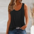 thumbnail image 6 of Conairie Womens Workout Tank Tops Scoop Neck Sleeveless Slim Fitted Ribbed Knit Basic Blouses Solid Color Summer Casual Tee Black L, 6 of 6