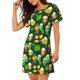 thumbnail image 2 of Easygdp St Patrick's Day10 Camisón de manga corta para mujer, informal, estampado, 2 of 6