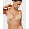 thumbnail image 3 of Women's Mesh Front Closure Bras Unlined Sheer Demi No Padding Underwire Bra, 3 of 5
