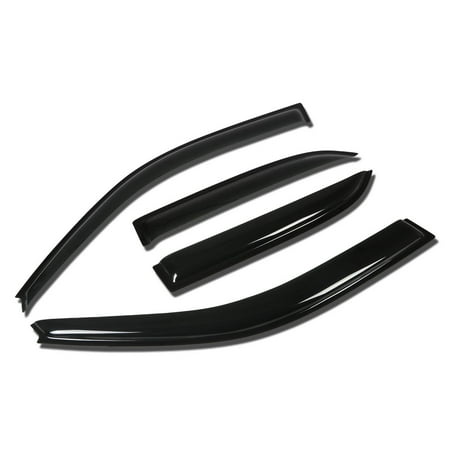 4dr Vent Visor Deflector - For 1992 to 1996 Camry XV10 4DR 4pcs Window Vent Visor Deflector Rain Guard (Dark Smoke) 93 94 95