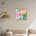 thumbnail image 3 of Dynamic Brushwork Canvas Modern Colorful Print by Art Remedy, Gold Frame, 24" x 24", 3 of 7