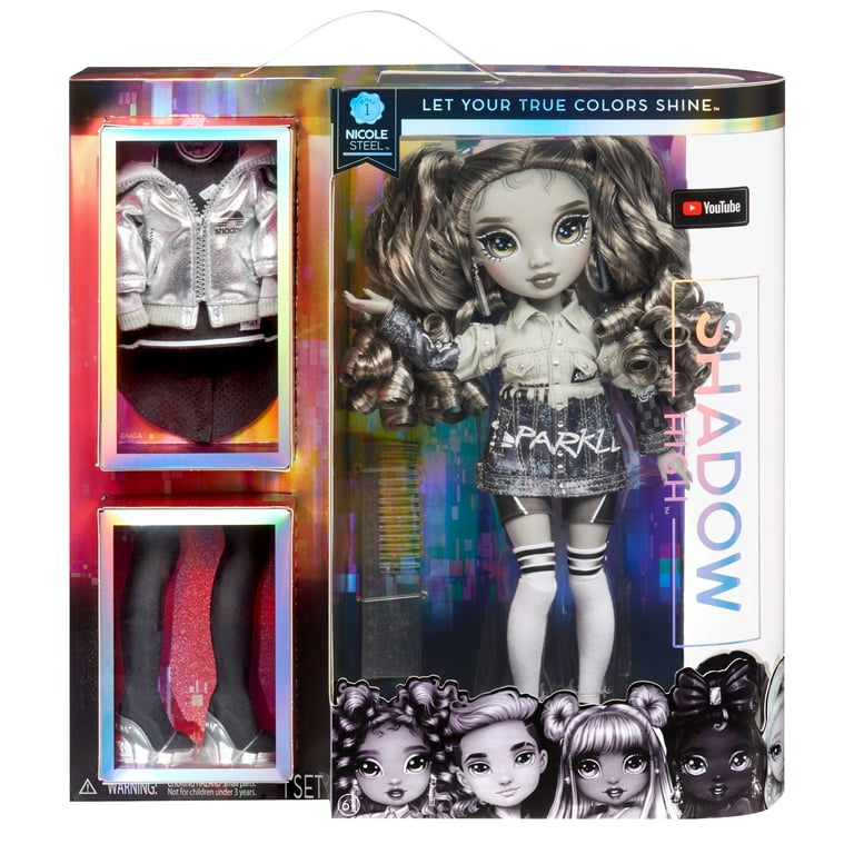  Rainbow High Natasha Zima Grayscale Fashion Doll with 2 Outfits  & Accessories, Gift for Kids 6-12 : Toys & Games