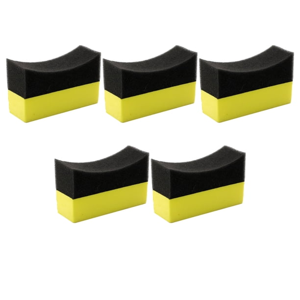 Bewildely Esponja de de coches fácil de usar, 5 piezas, amplia aplicación, sin escoria, fuerte capacidad de descontaminación, fácil Suministros de limpieza para el hogar 10x7x4cm