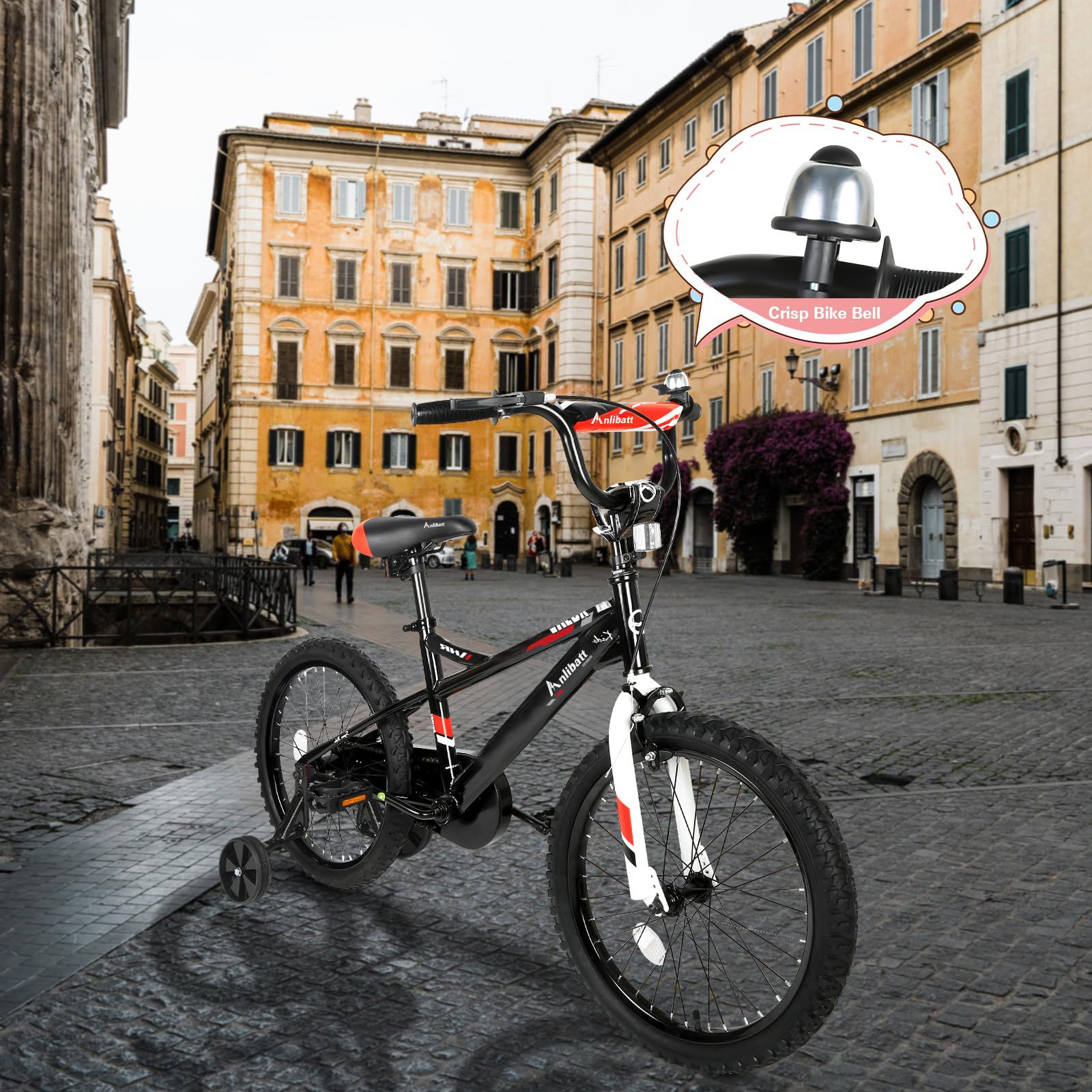 Anlibatt Kids Bike 16 In. for Ages 4-6, Black photo 7