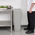 thumbnail image 2 of 23 Gallon/92 quart/87.06 L Slim Rectangular Trash Can, Gray Tall Plastic Waste Bin for Kitchen, Restaurant, Office - Space Saving Narrow Design, 2 of 5