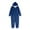 Blue, variant on KANG Family Matching Hooded Zip Up clothes Sleepwear For Parents And Kids Festive Holiday Outfits Cozy Loungewear