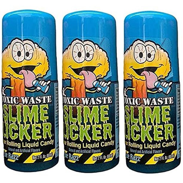 Slime Licker 3Pack of Blue Razz Sour Candy